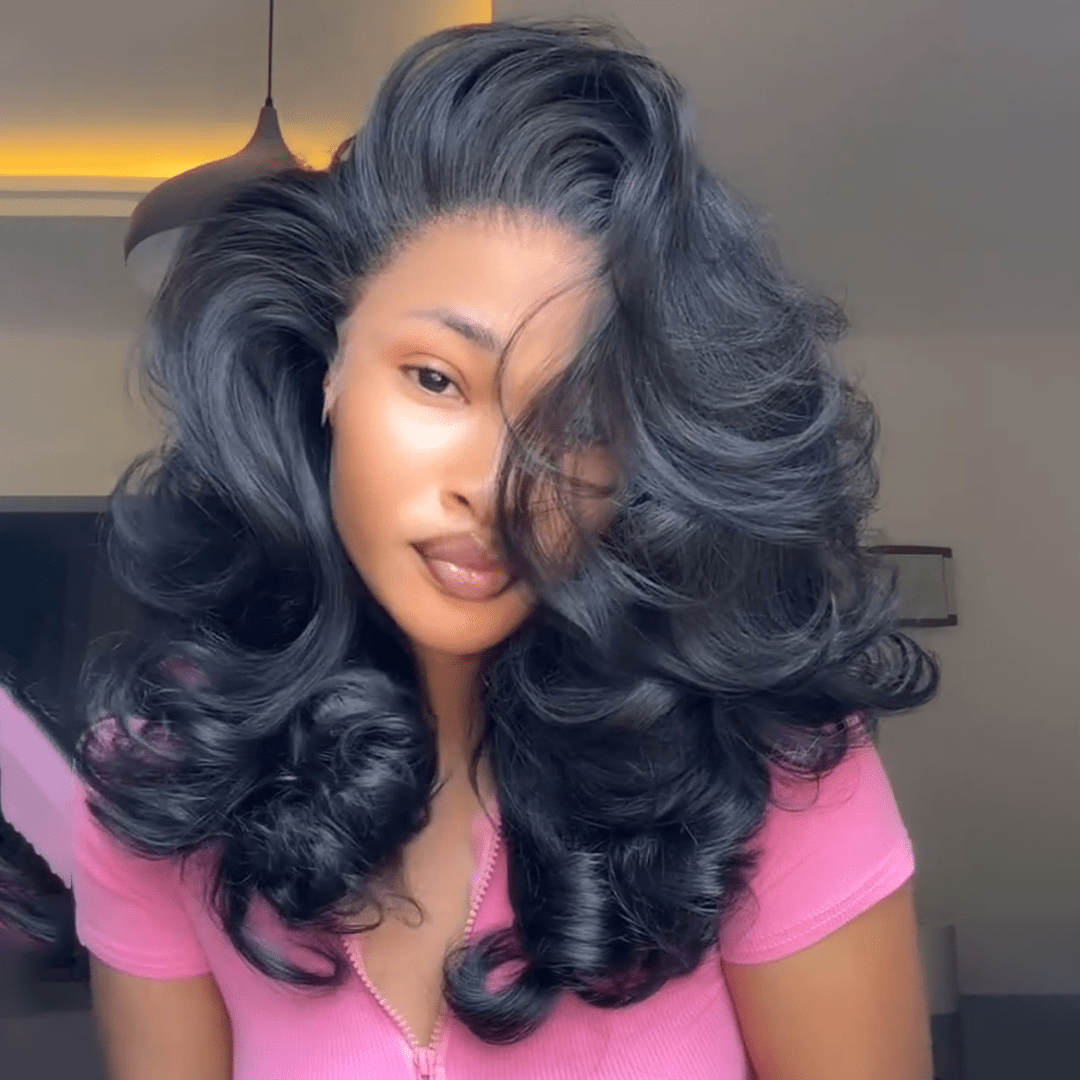 ailuxyhair-fr AILUXY 13x4 Lace Body Wave Longue Noir Perruque VENTE FLASH 24heures