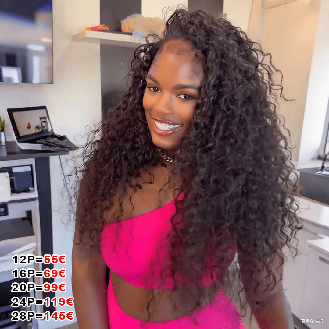 ailuxyhair-fr AILUXY 13x4 Lace bouclée Longue Noir Perruque VENTE FLASH