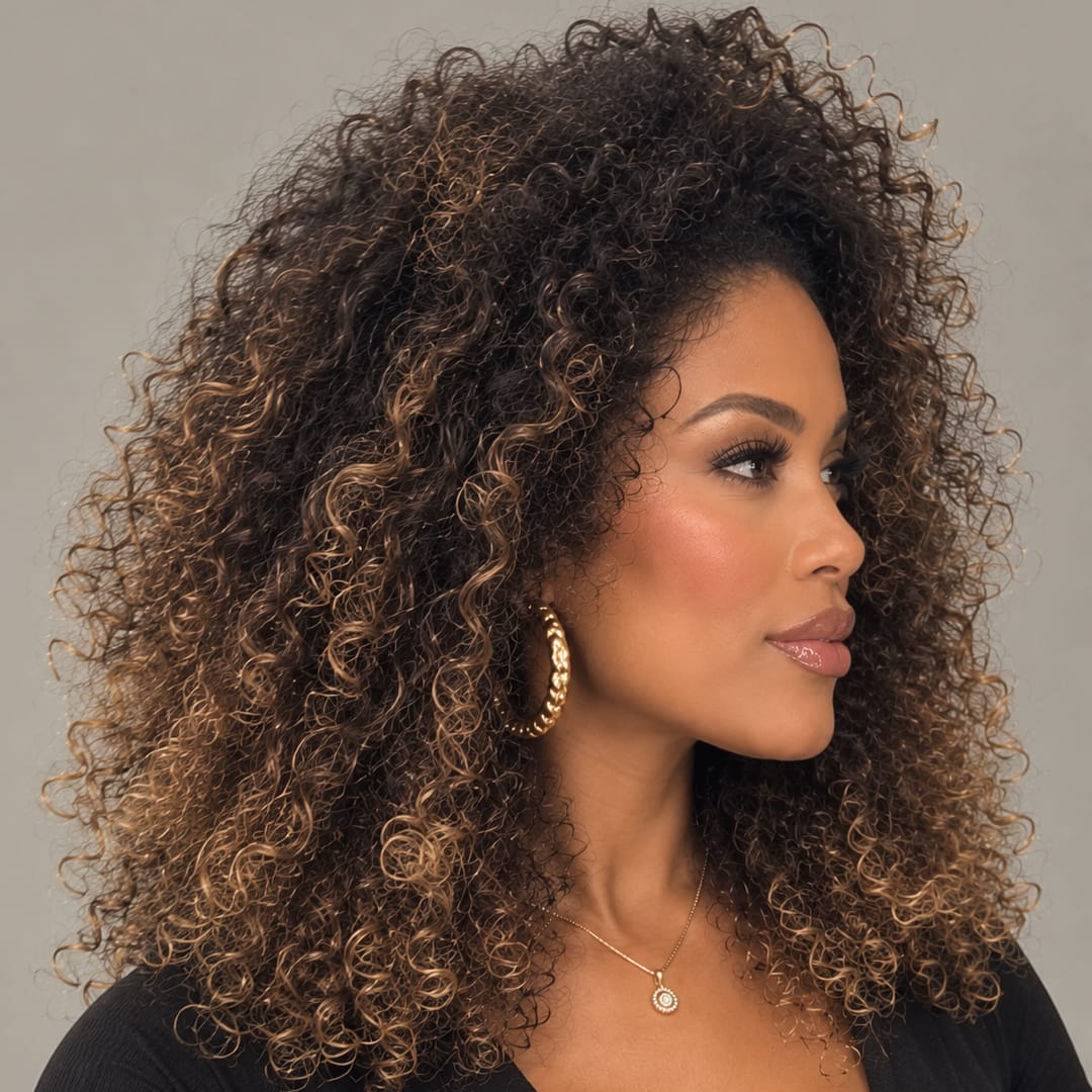 ailuxyhair-fr AILUXY 13x4 Lace Frontal 1bt27 curly  Perruque Court et Frisé BLACK FRIDAY