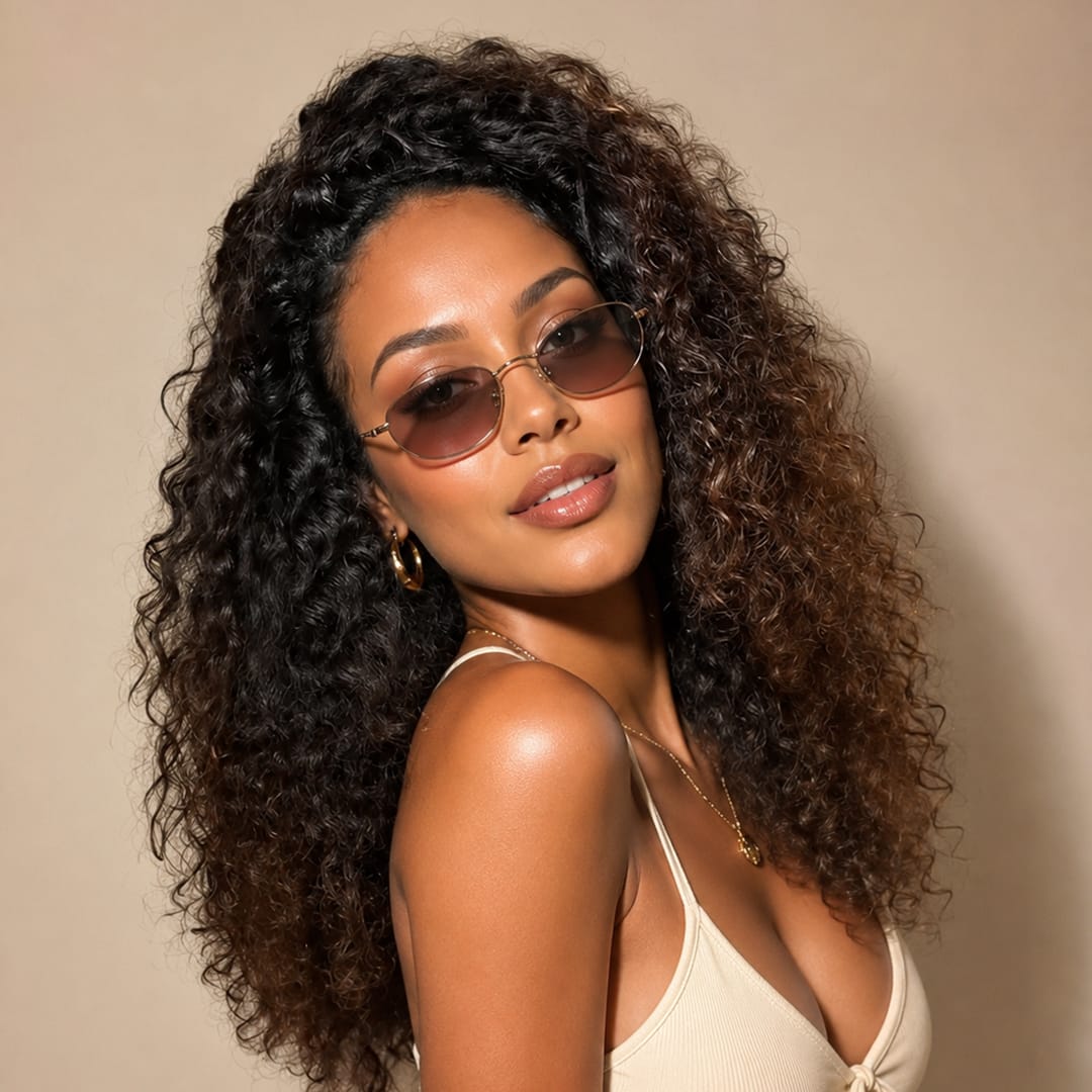 ailuxyhair-fr AILUXY 13x4 Lace Frontal 1bt4 curly  Perruque Court et Frisé Volume Maximum et Attitude