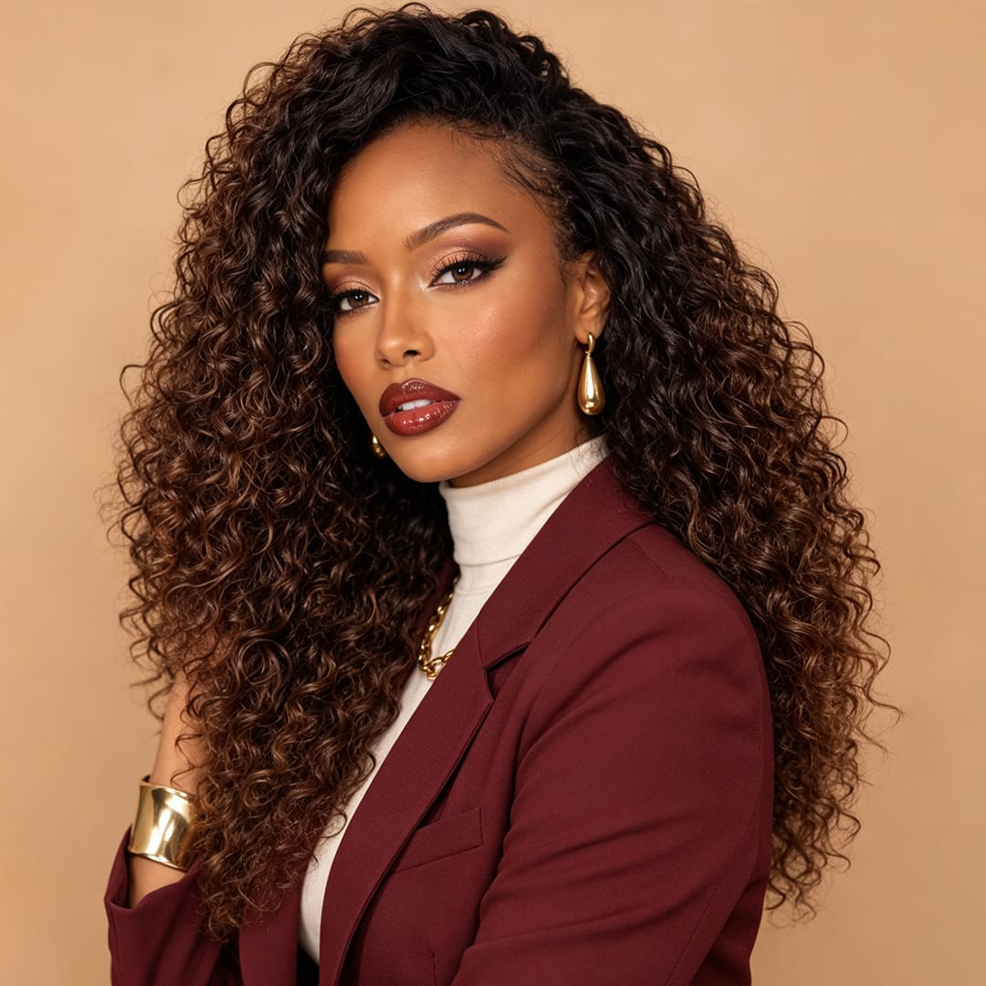 ailuxyhair-fr AILUXY 13x4 Lace Frontal 1bt4 curly Perruque vietnamienne de haute qualité