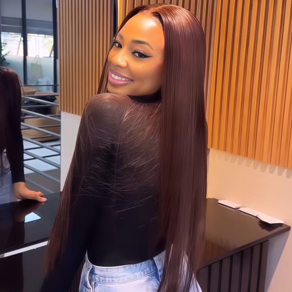 ailuxyhair-fr AILUXY 13x4 Lace Frontal #4 Lisse Perruque Court et Frisé Volume Maximum et Attitude
