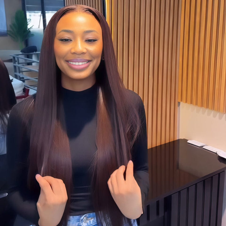 ailuxyhair-fr AILUXY 13x4 Lace Frontal #4 Lisse Perruque Court et Frisé Volume Maximum et Attitude