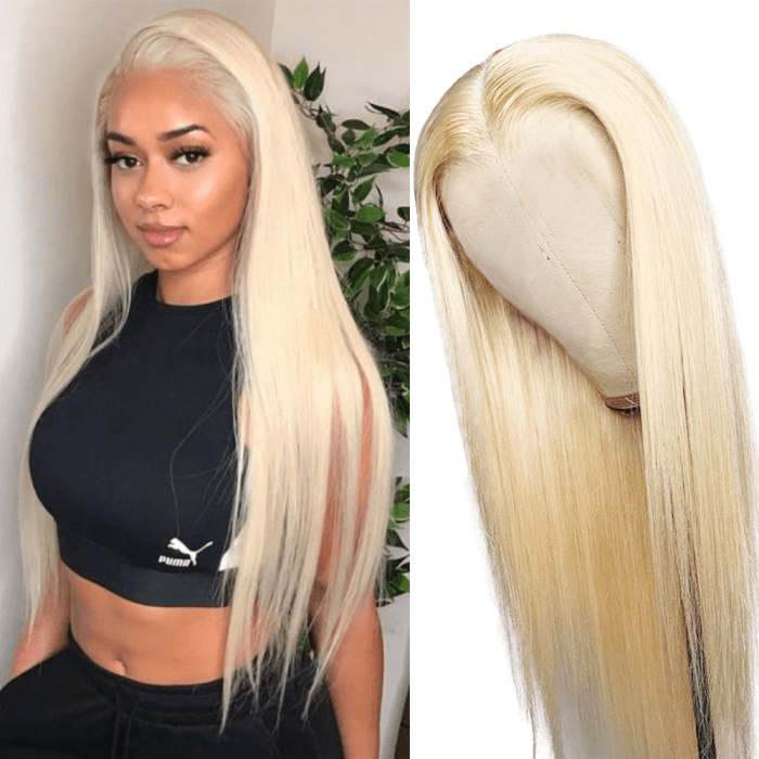 ailuxyhair-fr AILUXY 13x4 Lace Frontal 613 Blond Lisse Longue Perruque 100% Cheveux Humains