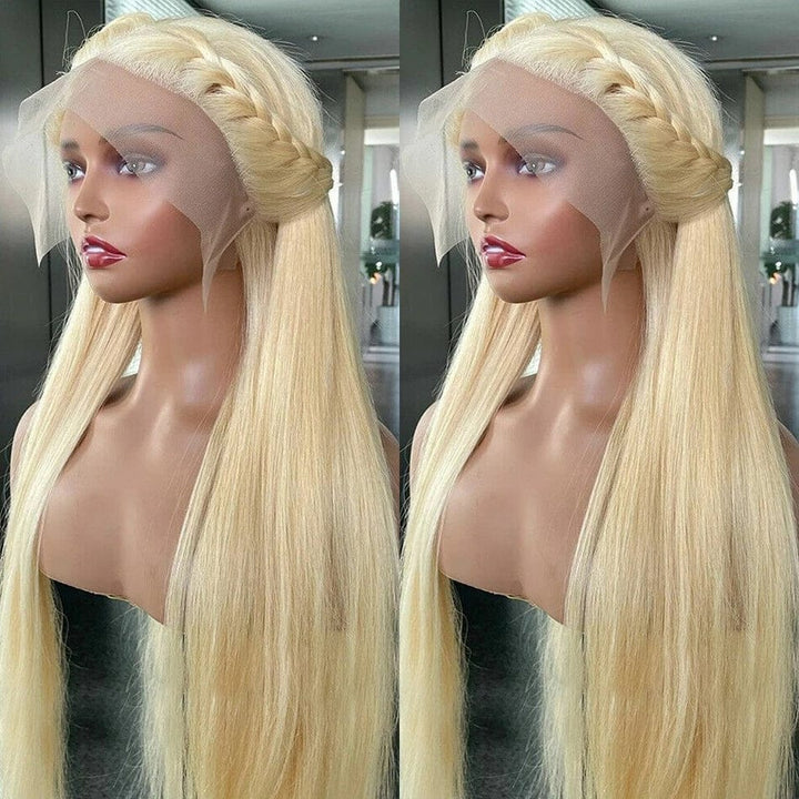 ailuxyhair-fr AILUXY 13x4 Lace Frontal 613 Blond Lisse Longue Perruque 100% Cheveux Humains