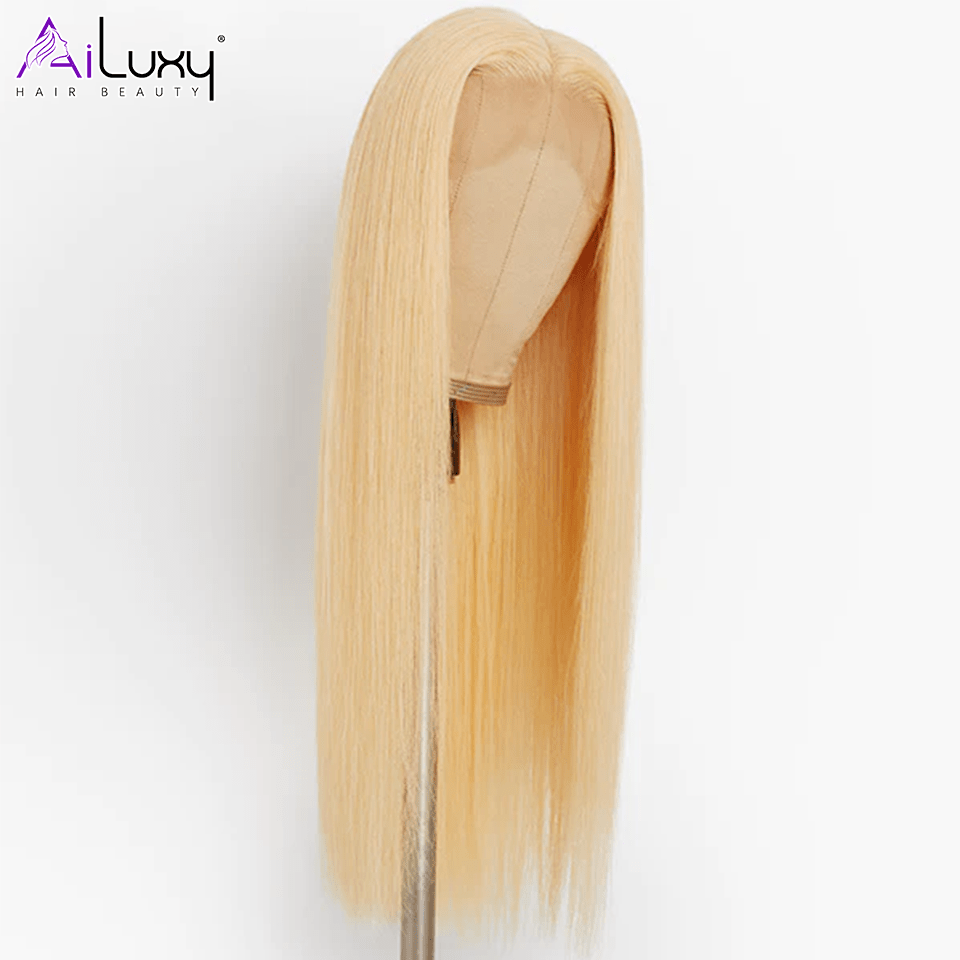ailuxyhair-fr AILUXY 13x4 Lace Frontal 613 Blond Lisse Longue Perruque 100% Cheveux Humains