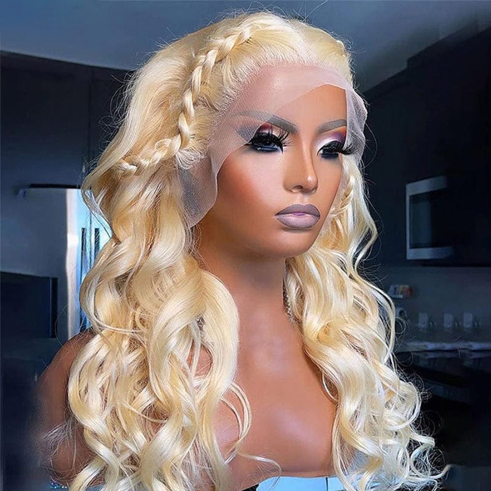 ailuxyhair-fr AILUXY 13x4 Lace Frontal Blond 613 Body Wave Perruque 100% Cheveux Humains