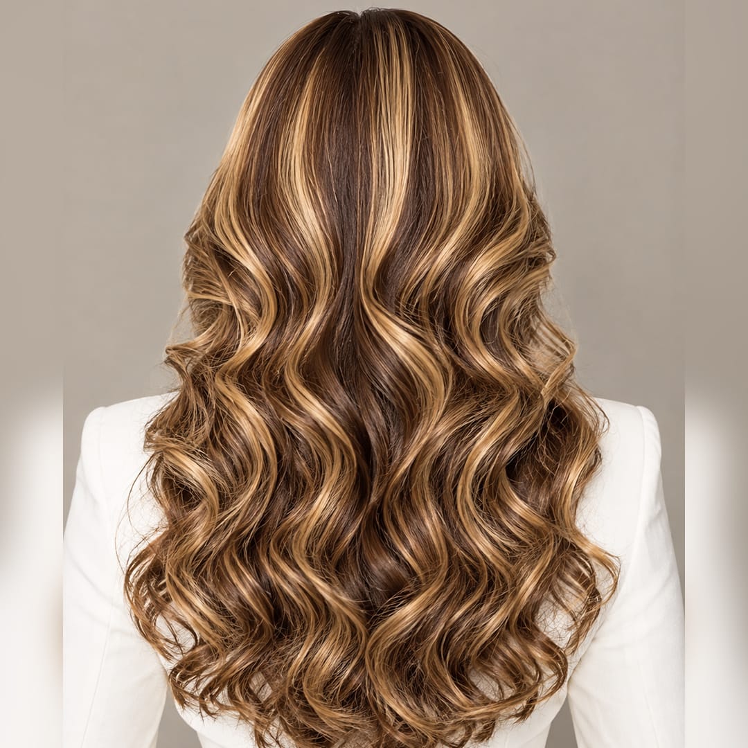 ailuxyhair-fr AILUXY 13x4 Lace Frontal Body Wave Brun Balayage Miel #4#27 Courte Bob Perruque 100% Cheveux Humains