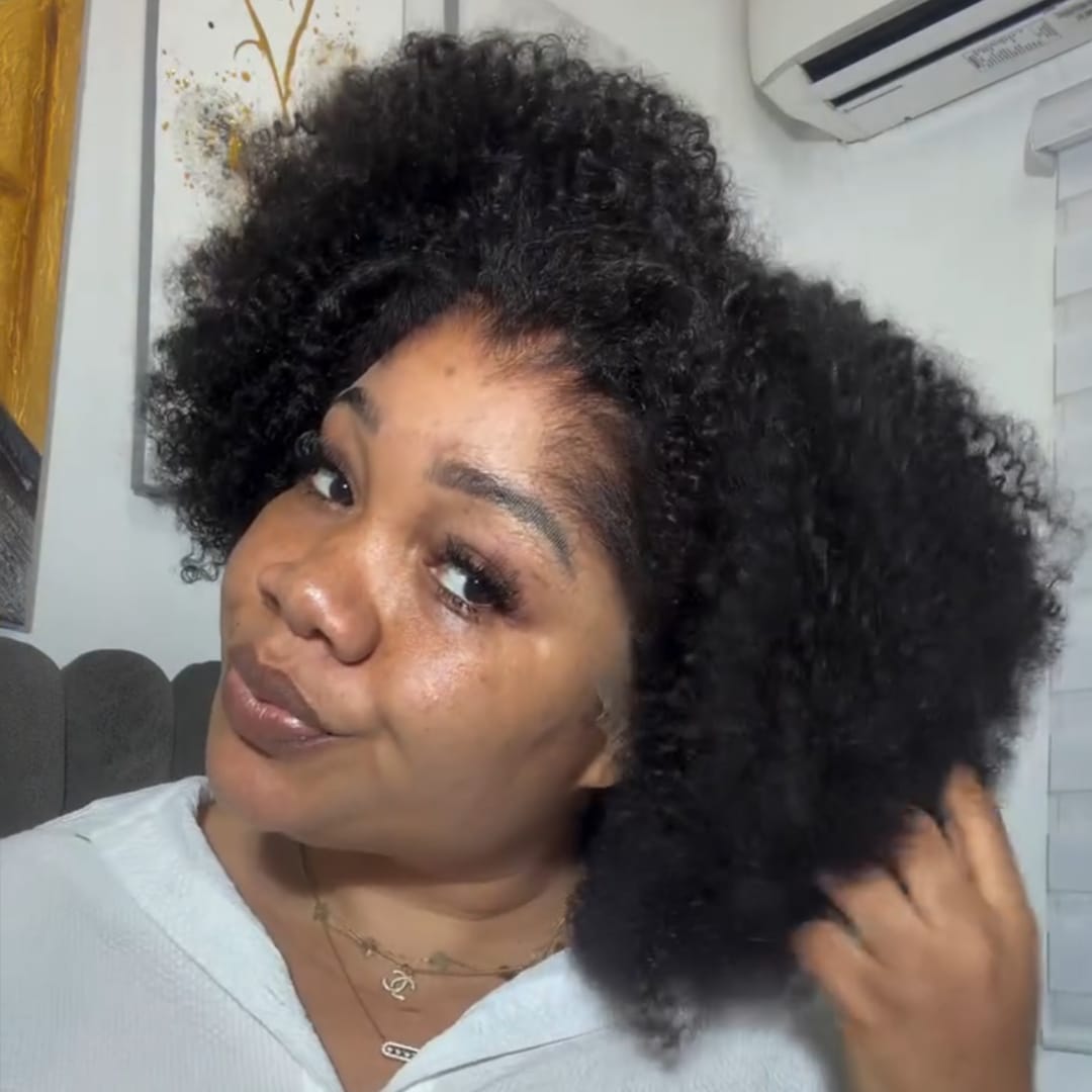 ailuxyhair-fr AILUXY 13x4 Lace Frontal Des boucles afro volumineuses sans effort Afro parfait