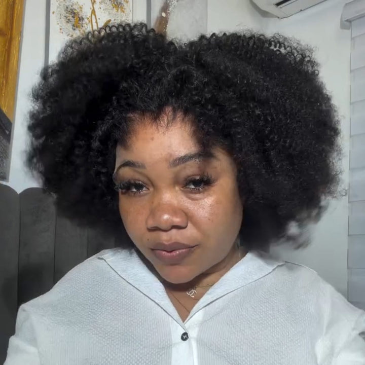 ailuxyhair-fr AILUXY 13x4 Lace Frontal Des boucles afro volumineuses sans effort Afro parfait