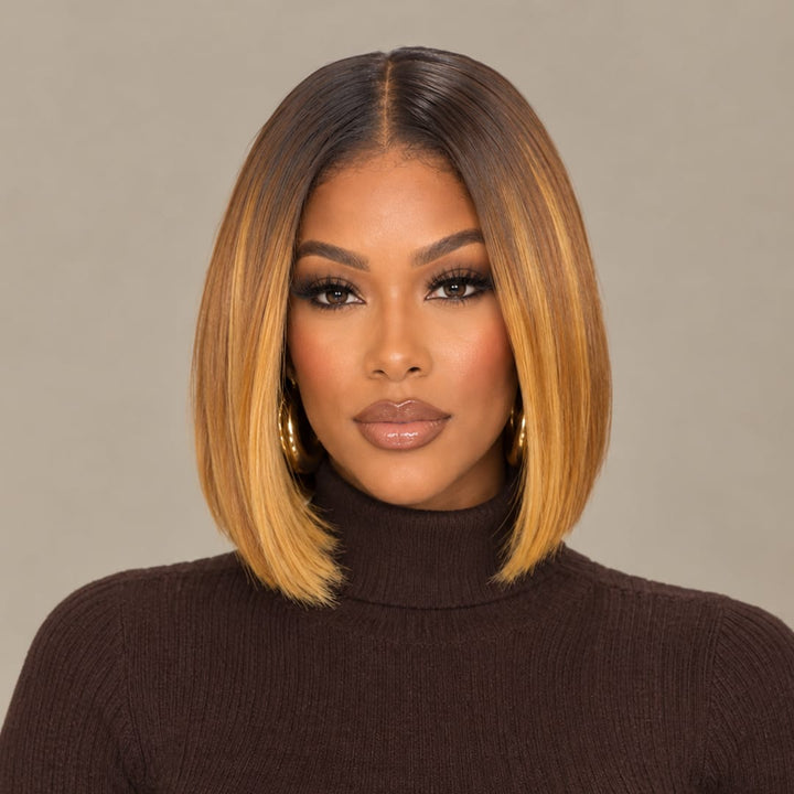 ailuxyhair-fr AILUXY 13x4 Lace Frontal EVA Bob Perruque 100% Cheveux Humains comme sur la vidéo 2 - 3 jours reçus+Un beau cadeau