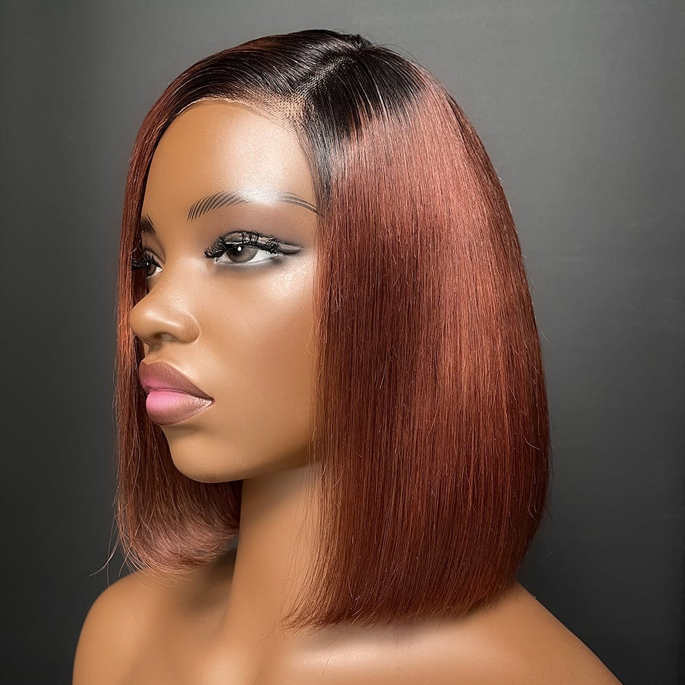 ailuxyhair-fr AILUXY 13x4 Lace Frontal  Lisse Bob Perruque 100% Cheveux Humains