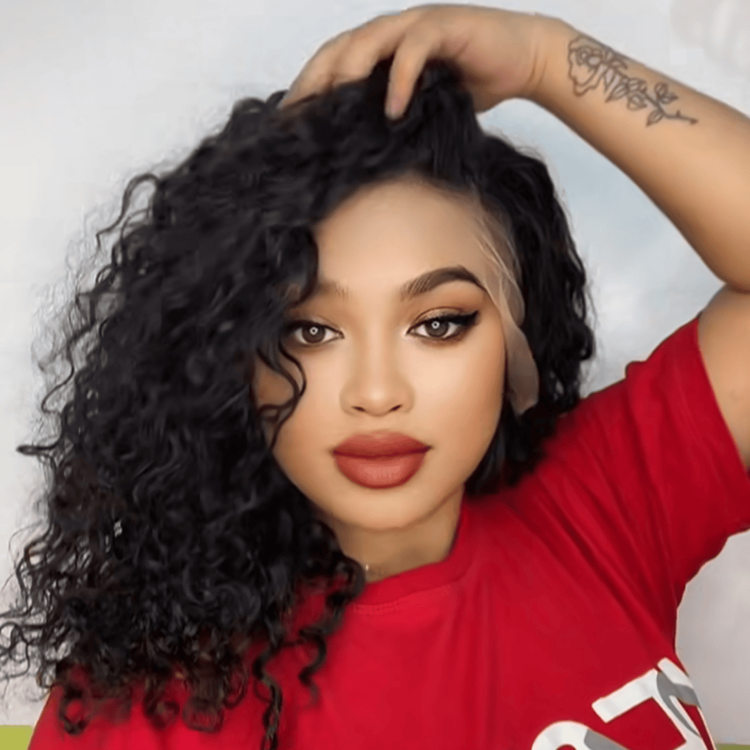 ailuxyhair-fr AILUXY 13x4 Lace Frontal Perruque Courte Bouclée – nouvelles perruques boucles ondulées