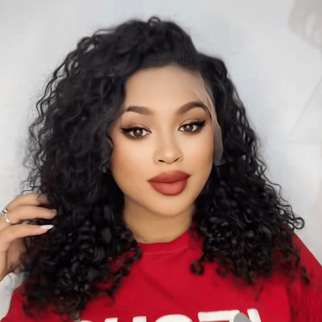 ailuxyhair-fr AILUXY 13x4 Lace Frontal Perruque Courte Bouclée – nouvelles perruques boucles ondulées