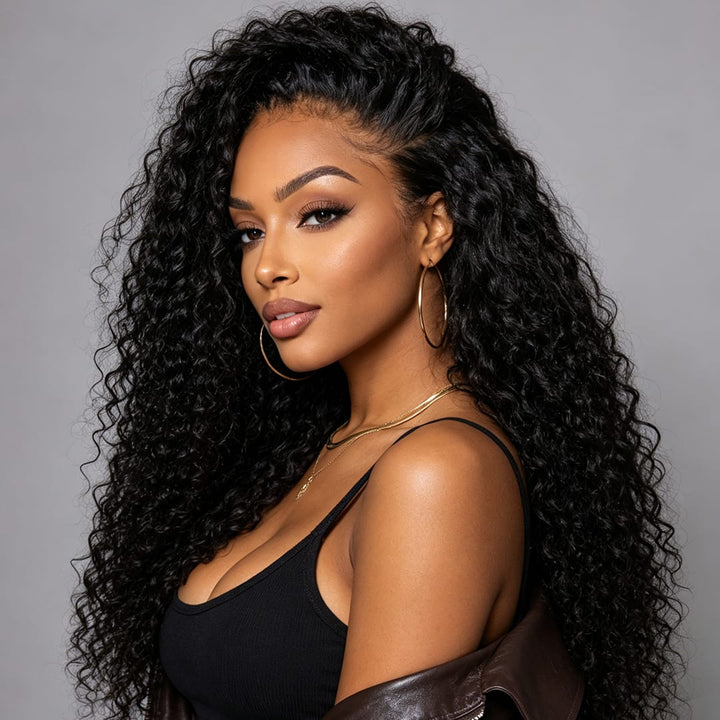 ailuxyhair-fr AILUXY 13x4 Lace Frontal Rose Wave Perruque  200% densité Vrais 100% Cheveux Humains comme sur la vidéo 2 - 3 jours reçus+Un beau cadeau