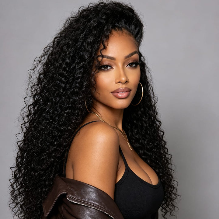 ailuxyhair-fr AILUXY 13x4 Lace Frontal Rose Wave Perruque  200% densité Vrais 100% Cheveux Humains comme sur la vidéo 2 - 3 jours reçus+Un beau cadeau