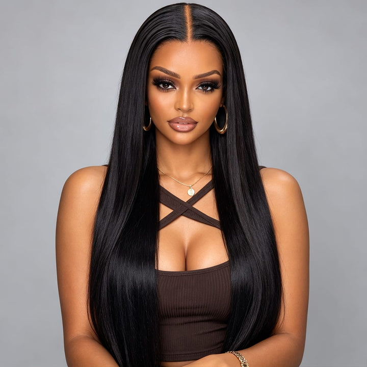 ailuxyhair-fr AILUXY 13x6 Lace Frontal Rejoice Perruque 200% densité Vrais Cheveux Humains perruques cheveux naturels de qualité comme sur la vidéo 2 - 3 jours reçus+Un beau cadeau