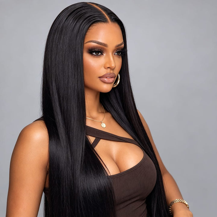 ailuxyhair-fr AILUXY 13x6 Lace Frontal Rejoice Perruque 200% densité Vrais Cheveux Humains perruques cheveux naturels de qualité comme sur la vidéo 2 - 3 jours reçus+Un beau cadeau
