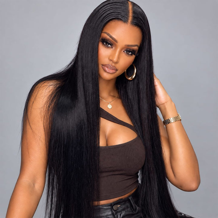 ailuxyhair-fr AILUXY 13x6 Lace Frontal Rejoice Perruque 200% densité Vrais Cheveux Humains perruques cheveux naturels de qualité comme sur la vidéo 2 - 3 jours reçus+Un beau cadeau