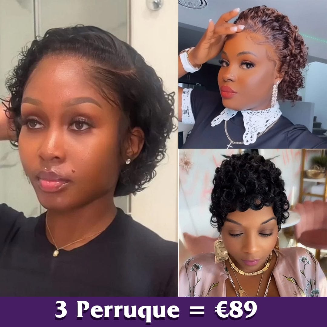 ailuxyhair-fr AILUXY 3 Perruque COMBO | Petites Boucles Élégantes- Modèle le plus vendu