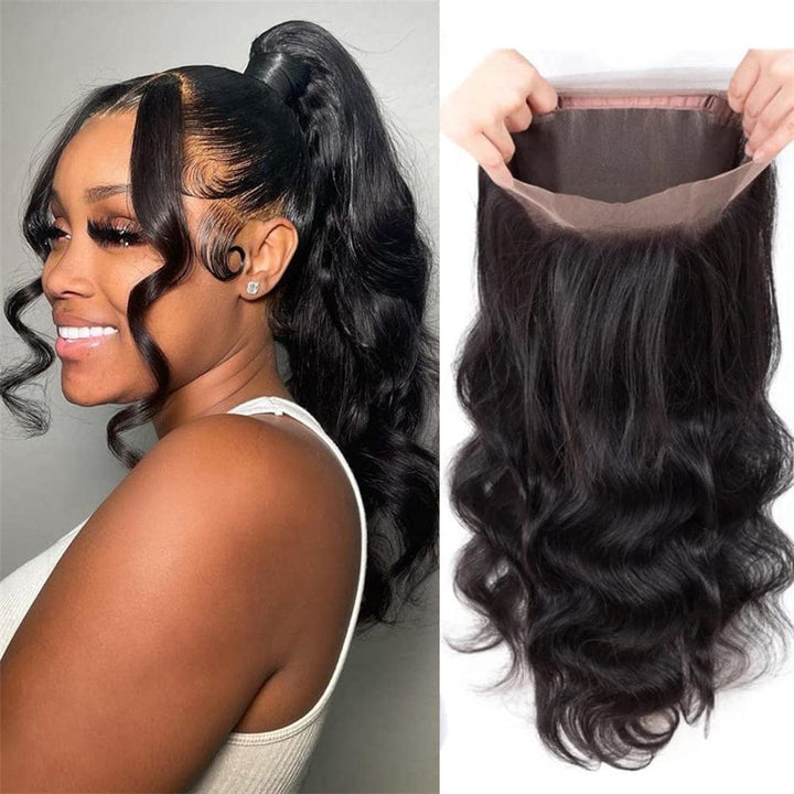 ailuxyhair-fr AILUXY 360 Lace Frontal Perruque Body Wave Longue Noir 200% densité 100% cheveux humains Je voudrais comme sur la vidéo