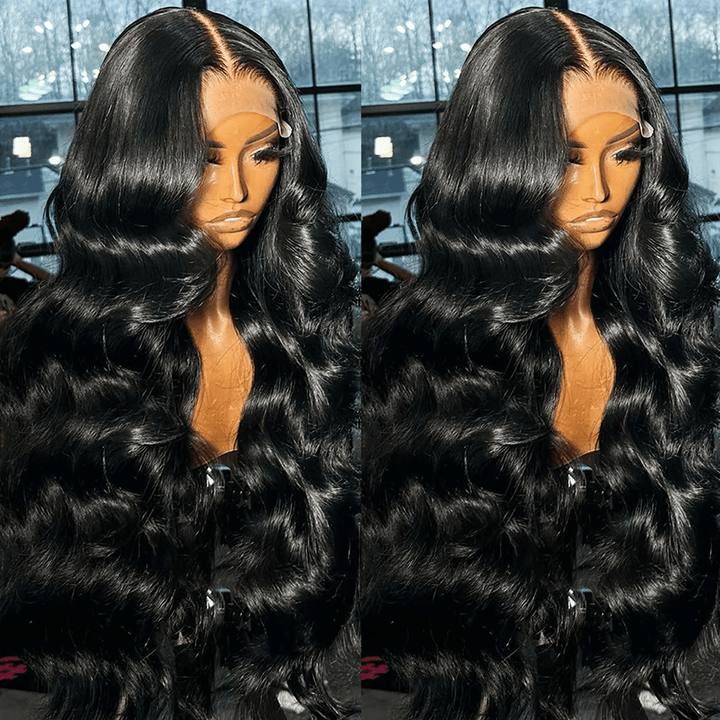 ailuxyhair-fr AILUXY 4x4 Lace Body Wave Longue Noir Perruque 200% densité  100% Cheveux Humains Je voudrais comme sur la vidéo 2 - 3 jours reçus+Un beau cadeau