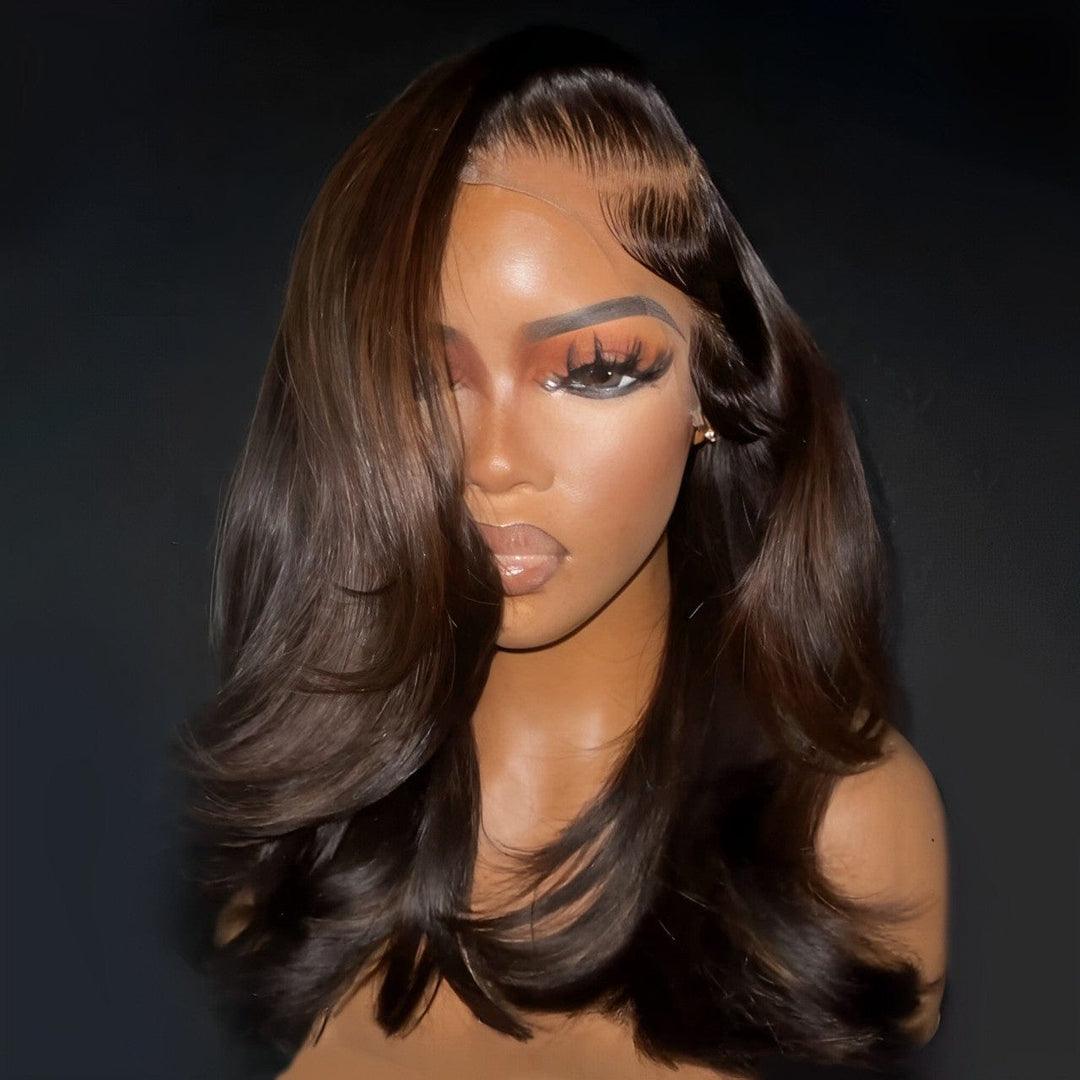 ailuxyhair-fr AILUXY 4x4 Lace Même couleur que l'image Body Wave Longue Perruque 100% Cheveux Humains 100% Cheveux Humains comme sur la vidéo 2 - 3 jours reçus+Un beau cadeau
