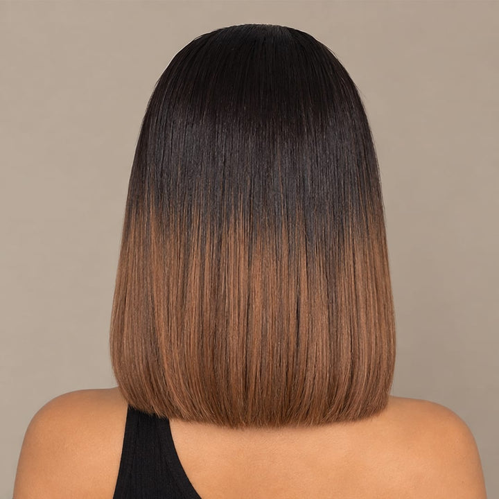 ailuxyhair-fr AILUXY 4x4 Lace Perruque Lisse Bob Perruque Courte 200% densité 100% cheveux humains comme sur la vidéo 2 - 3 jours reçus