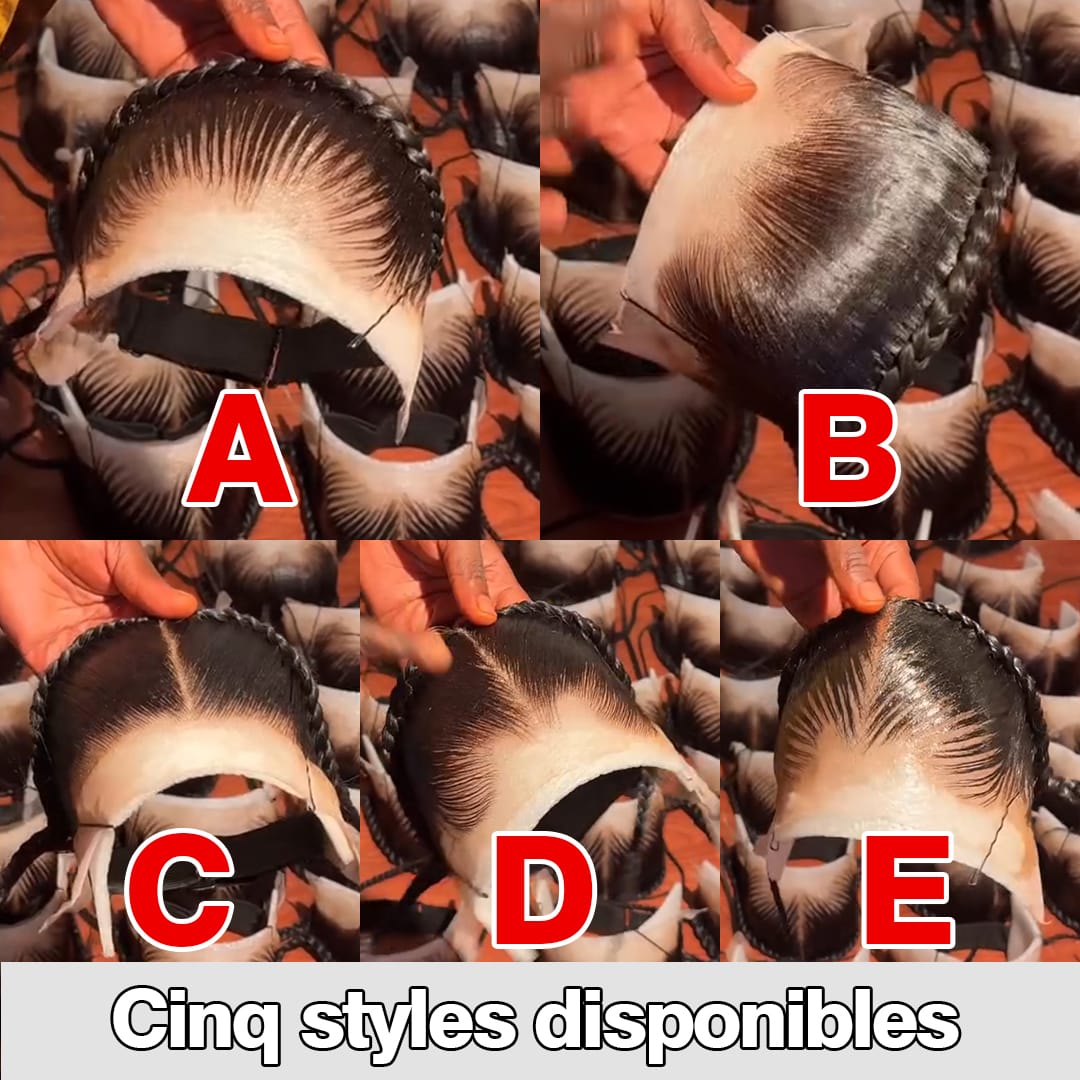 ailuxyhair-fr AILUXY 5 Styles Disponibles ! Perruque Lace avec Tresses - Ligne de Cheveux Pré