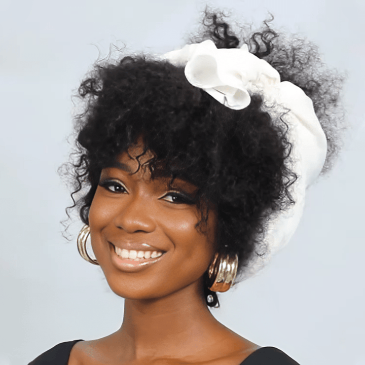 ailuxyhair-fr AILUXY Afro Curl Noir Courte Perruque 100% Cheveux Humains 2.0 Style afro chic