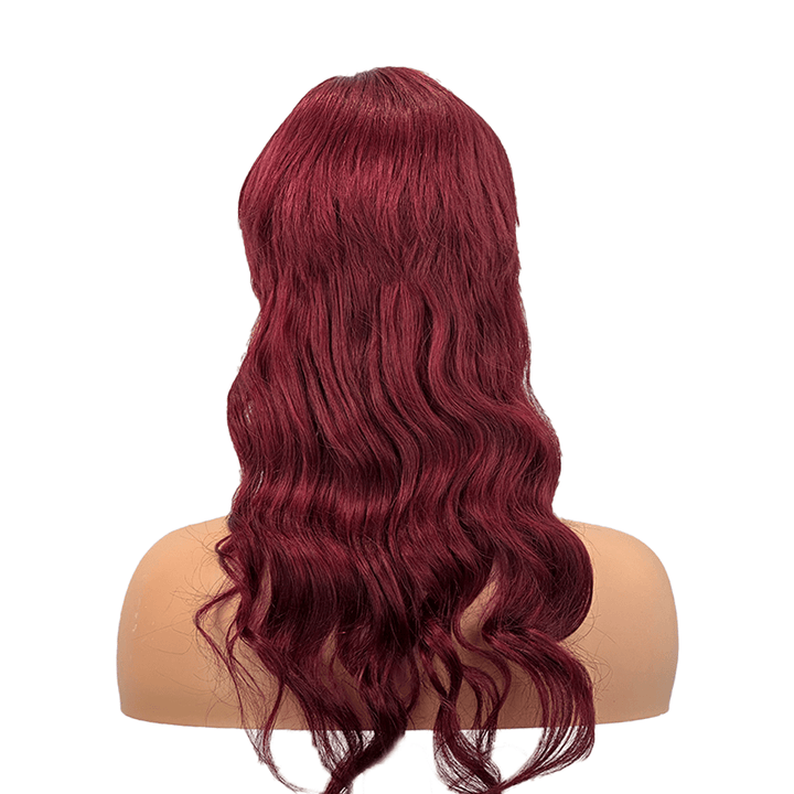 ailuxyhair-fr AILUXY Bourgogne MULLET Perruque 100% Cheveux Humains 99J comme sur la vidéo