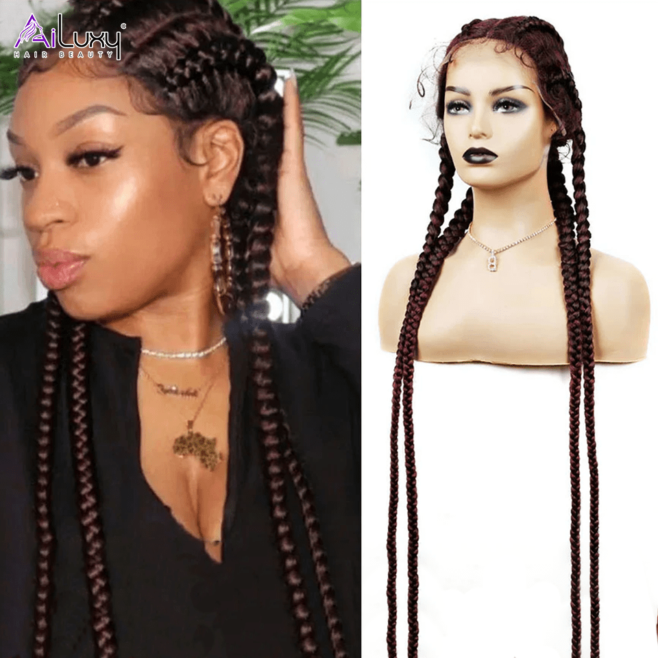 ailuxyhair-fr AILUXY Braid Perruque 100% Cheveux Humains