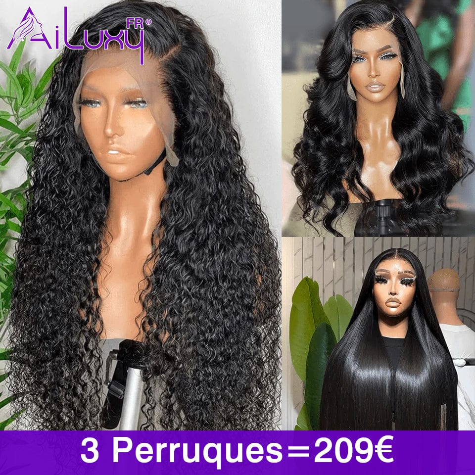 ailuxyhair-fr AILUXY Ensemble de 3 Perruques =209€ | Dentelle closure 4x4, cheveux 100% humains