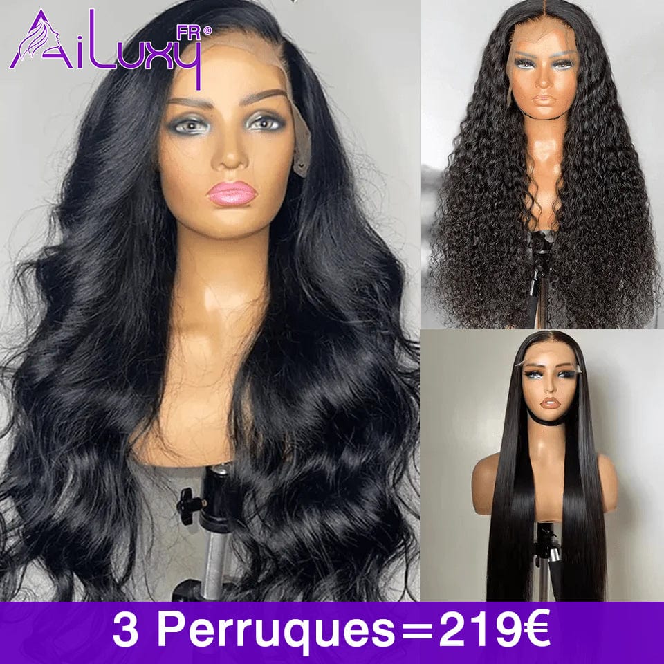 ailuxyhair-fr AILUXY Ensemble de 3 Perruques =219€ | Fermeture en dentelle 13x4, cheveux naturels