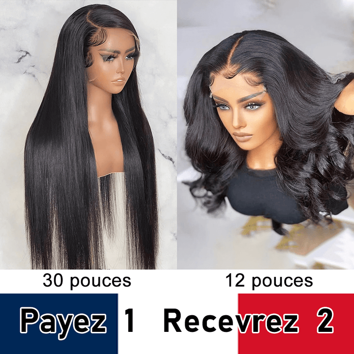 ailuxyhair-fr AILUXY HAIR FR Perruque Vente En Gros Numéro 16(Lisse: 13x4 Lace/Body Wave: 4x4)
