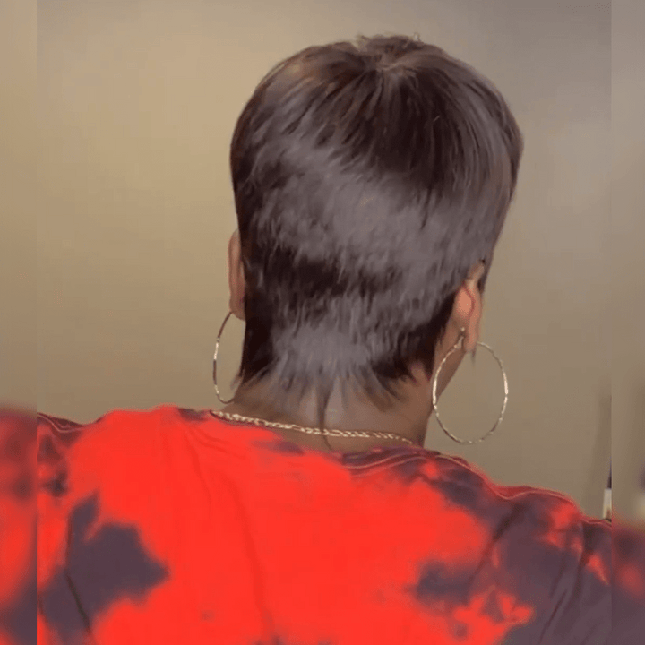 ailuxyhair-fr AILUXY Lisse Courte couleur chocolat Perruque 100% Cheveux Humains comme sur la vidéo 2 - 3 jours reçus+Un beau cadeau