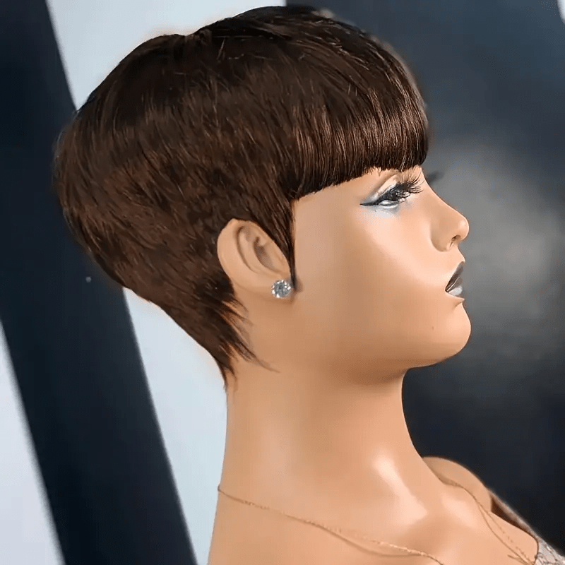 ailuxyhair-fr AILUXY Lisse LALA Courte  Perruque 100% Cheveux Humains