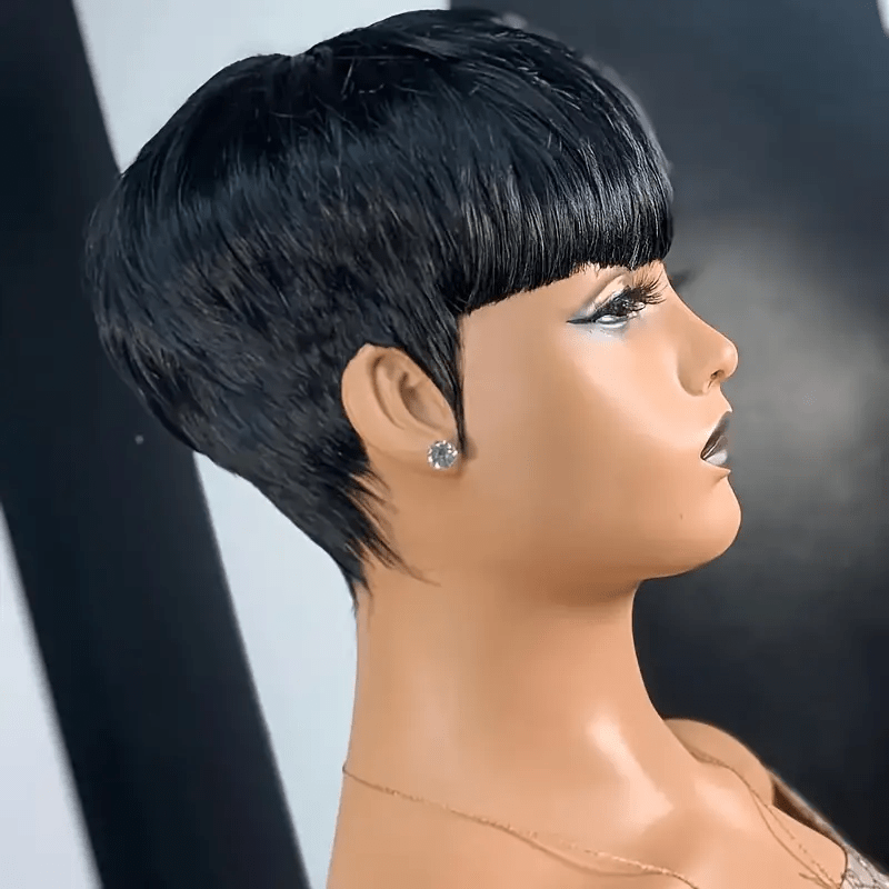 ailuxyhair-fr AILUXY Lisse LALA Courte  Perruque 100% Cheveux Humains