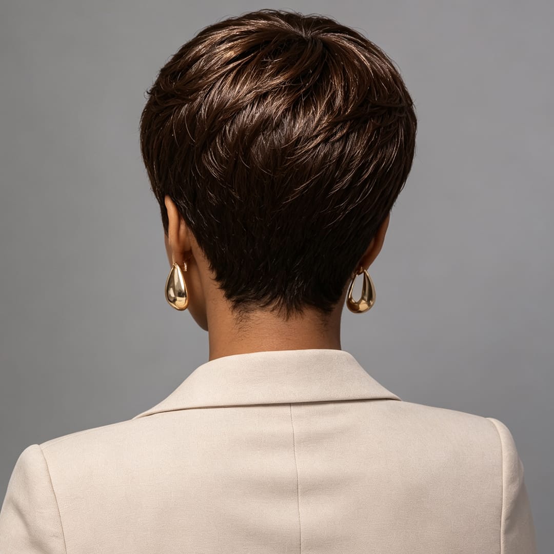 ailuxyhair-fr AILUXY Lisse LALA Courte  Perruque 100% Cheveux Humains