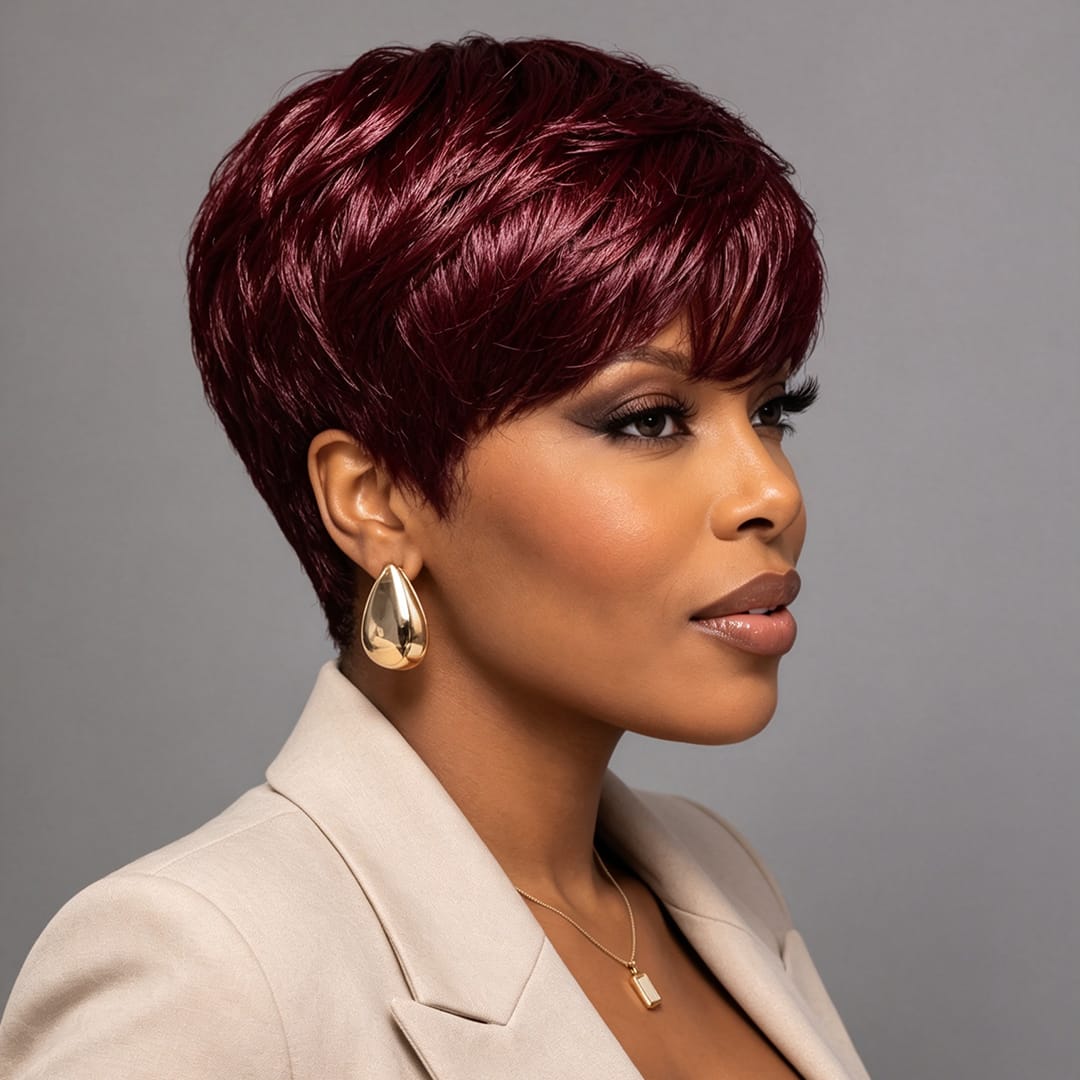 ailuxyhair-fr AILUXY Lisse LALA Courte  Perruque 100% Cheveux Humains