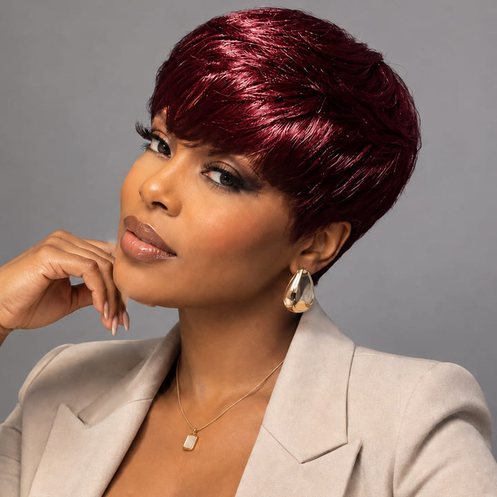 ailuxyhair-fr AILUXY Lisse LALA Courte  Perruque 100% Cheveux Humains