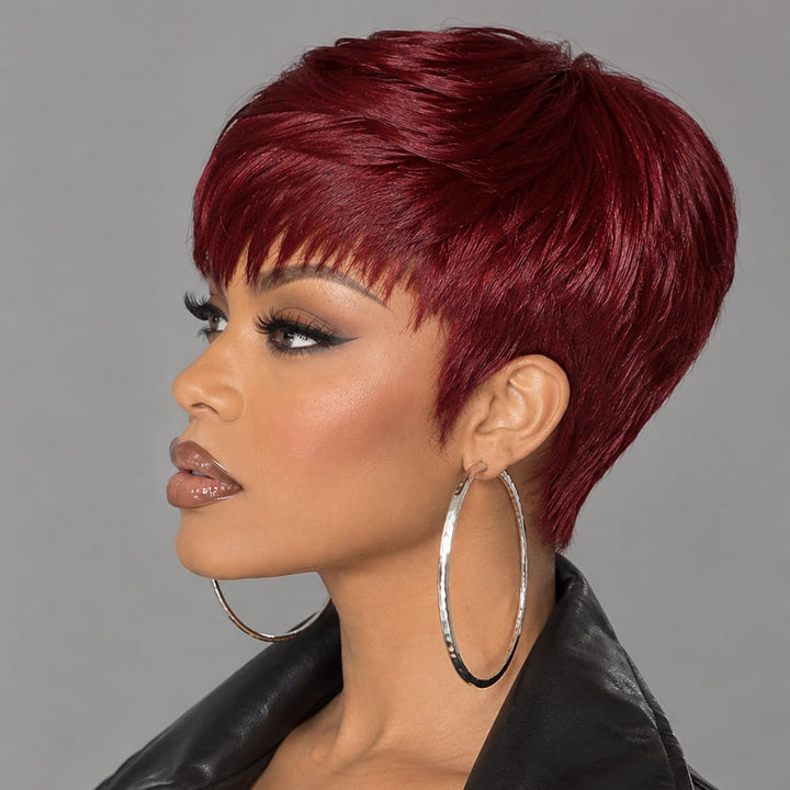 ailuxyhair-fr AILUXY Lisse Perruque 100% Cheveux Humains Perruque Rouge Barbie comme sur la vidéo