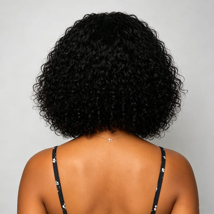 ailuxyhair-fr AILUXY Magnifique Perruque Bob Bouclé Noir 13X4 Lace Front Cheveux Humains