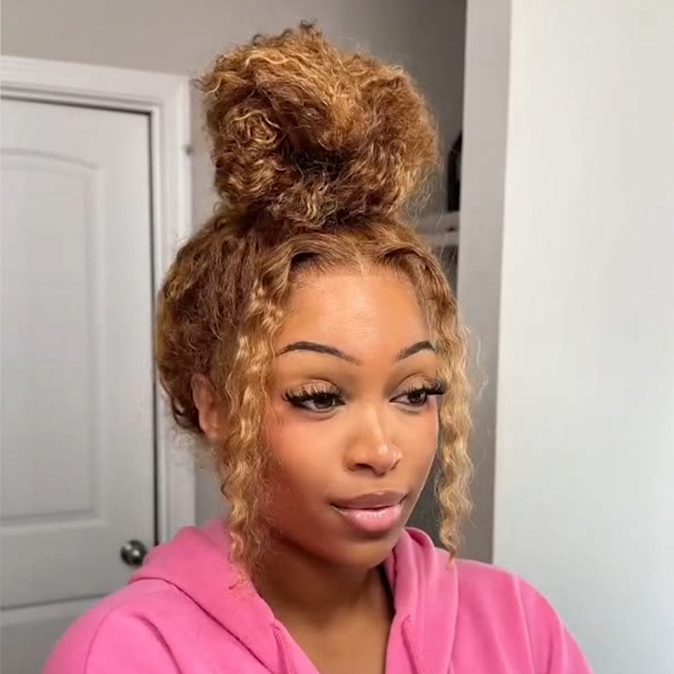 ailuxyhair-fr AILUXY Nouvelle Collection Printemps Perruque 13x4 Lace perruque bouclée couleur Brun et soleil