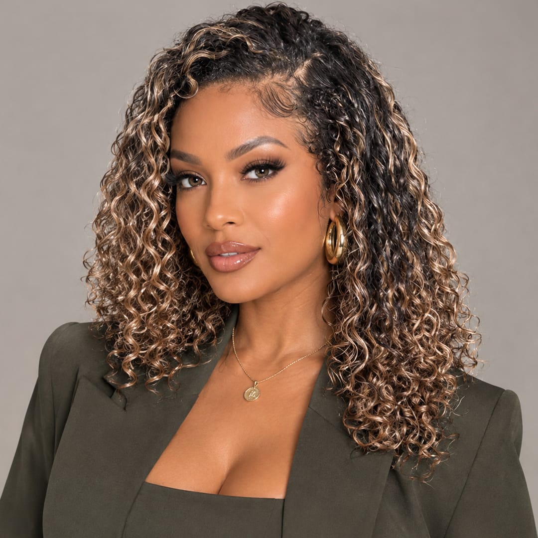 ailuxyhair-fr AILUXY Nouvelle Collection Printemps Perruque 13x4 Lace perruque bouclée couleur perruque