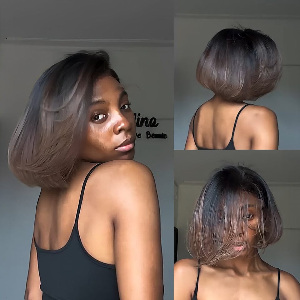 ailuxyhair-fr AILUXY Nouvelle Collection Printemps Perruque 4x4 Lace perruque courte d'été droite