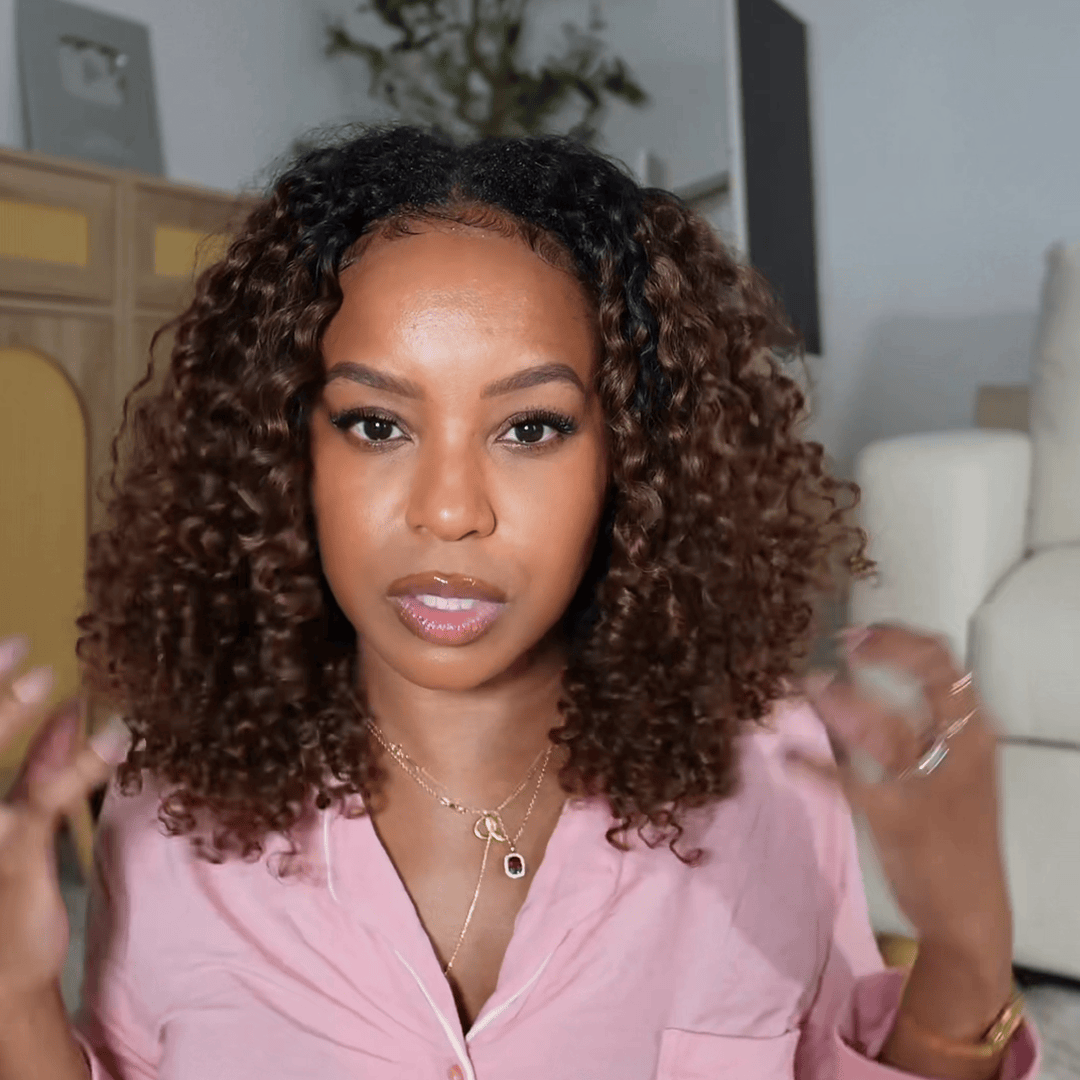 ailuxyhair-fr AILUXY Perruque 4x4lace Curly 1bt4 100% Cheveux Humains Bob Perruque Courte