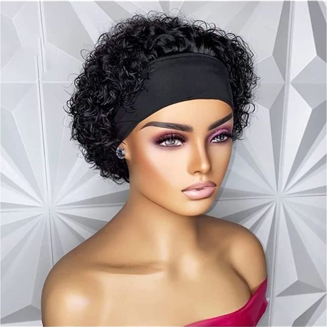 ailuxyhair-fr AILUXY Perruque à Bandeau Bouclée Courte Couleur marron Tendance Africaine Vente Flash