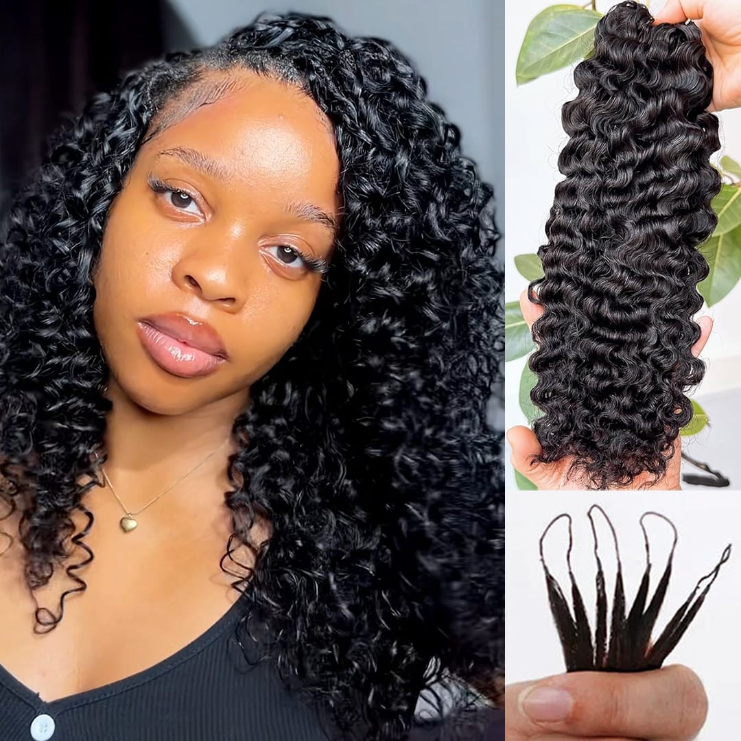 ailuxyhair-fr AILUXY Perruque à Nœuds Plumes Noirs, Boucles Rebondissantes, Adaptables à Coiffures Braids, Idéales pour Un Look Authentique