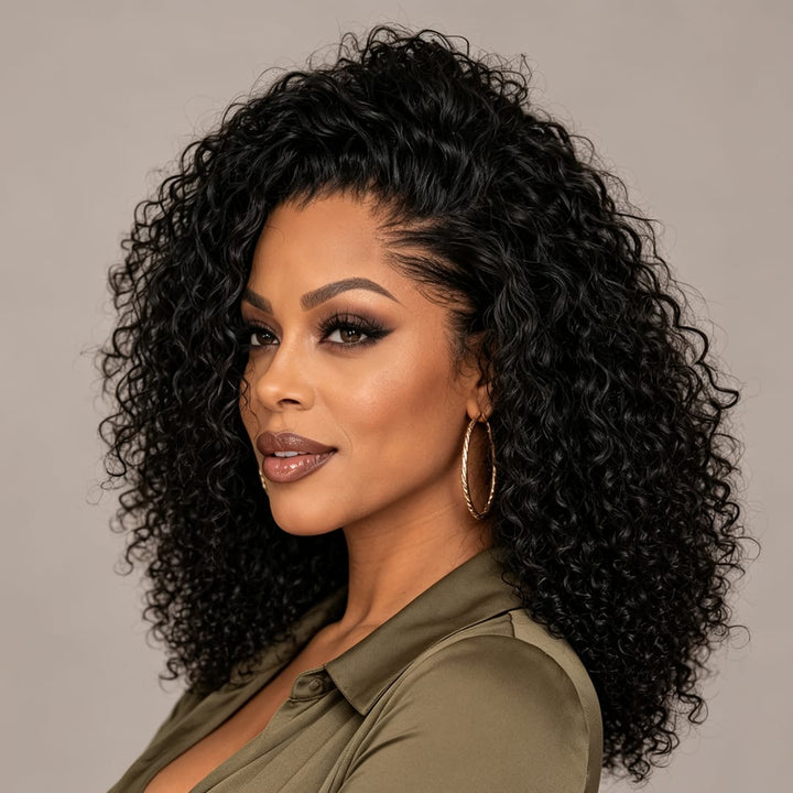 ailuxyhair-fr AILUXY Perruque Afro Bouclée Noire Grand Volume, Boucles Serrées Look Très Naturel